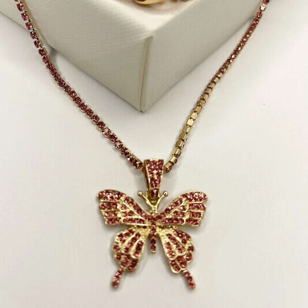 Butterfly Chain Necklace Set